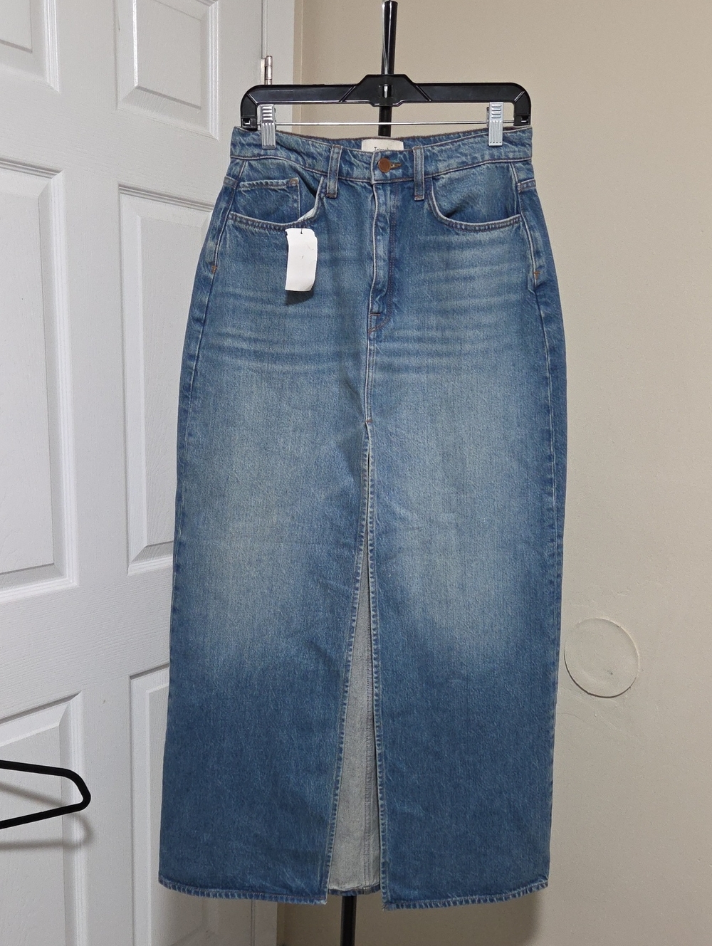Nwt Triarchy 100% Cotton Classic Light Denim Skirt
